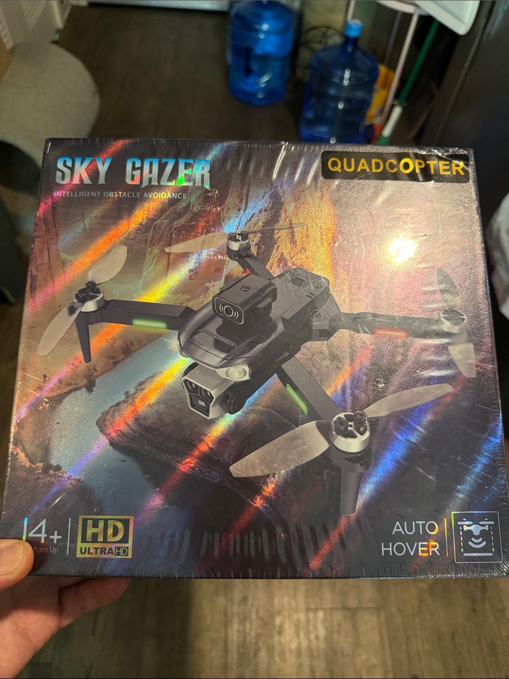 Quadcopter Drone - Black with Green Accents